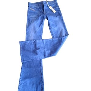 DIESEL LIVIER FLARE super slim flare low waist 30x32 wash 0810G denim stretch